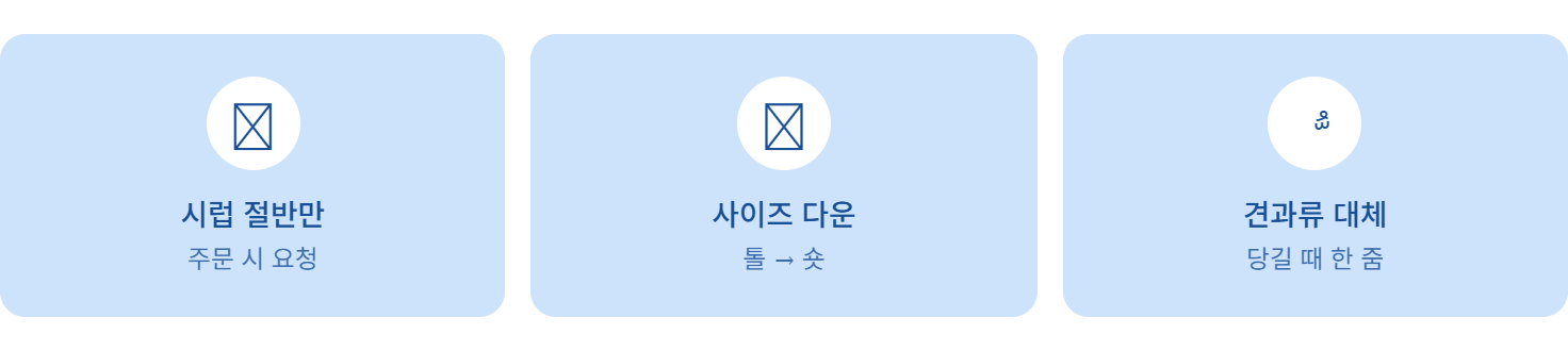 당 부담을 줄이는 작은 실천 습관