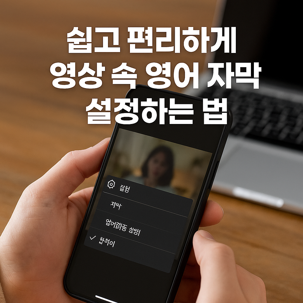 쉽고 편리하게 영상 속 영어 자막 설정하는 법