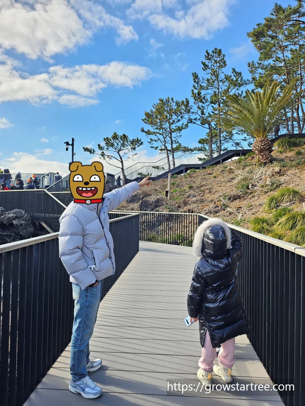 주상절리대 두번째 전망대 가는길