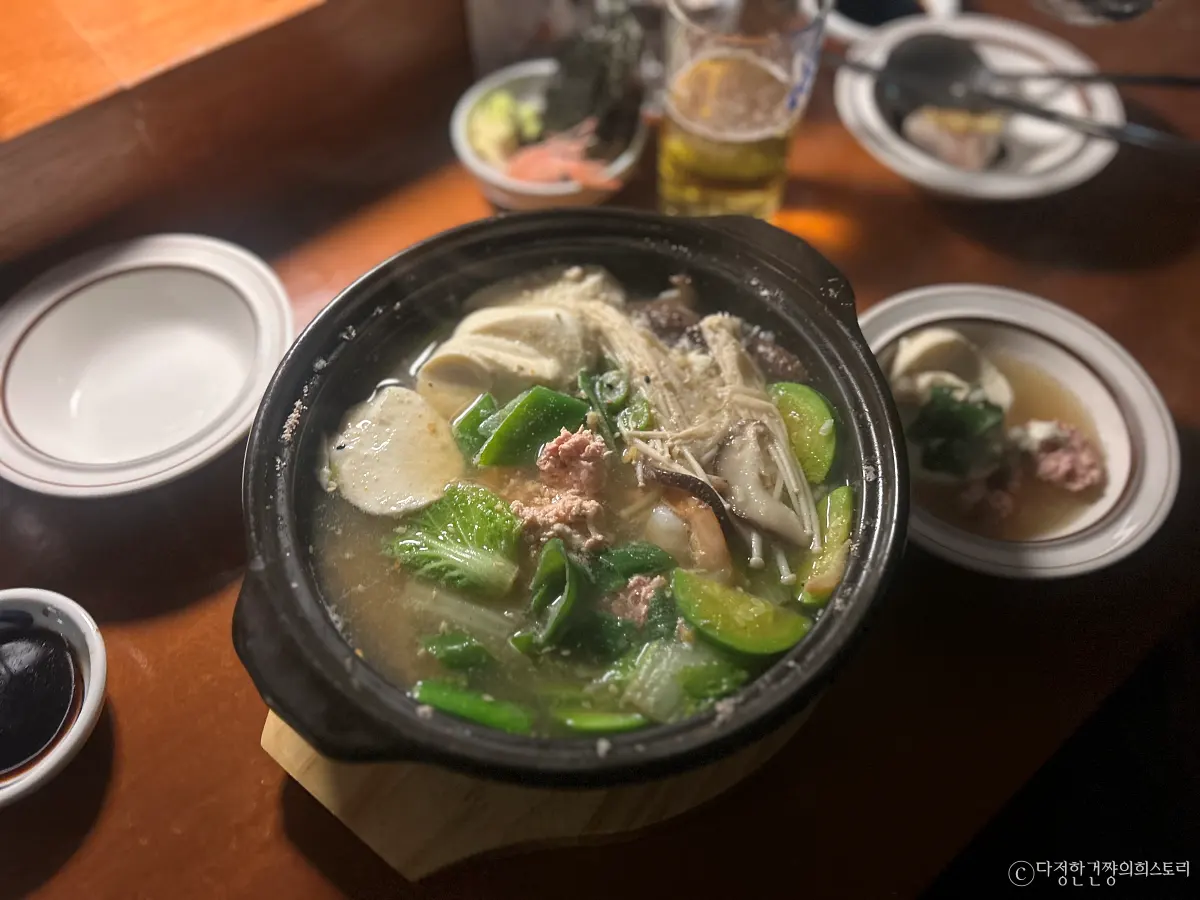 신대방삼거리역-장승배기역-사이-안주-맛집-장승집-명란-새우-순두부-전골