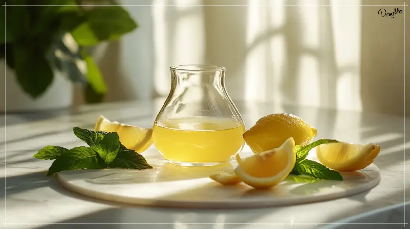 병아리콩-삶기-위해-추가하면-좋은-재료인-레몬즙이-병에-담긴-모습