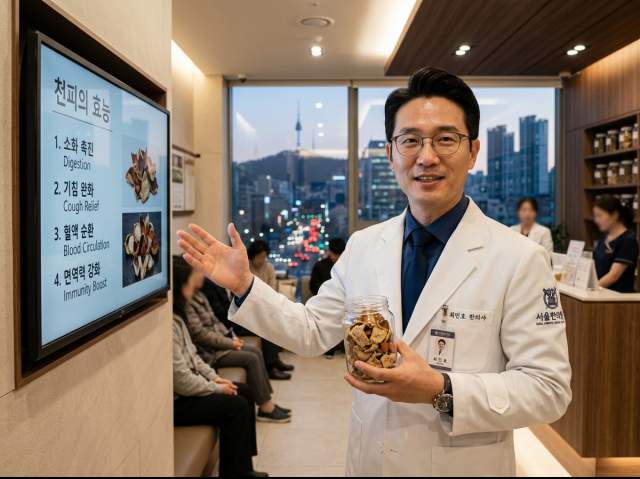 진피 속의 시네프린(Synephrine)은 신진대사를 활발하게 하여 기초 대사량을 높이고 체지방 연소를 촉진합니다.