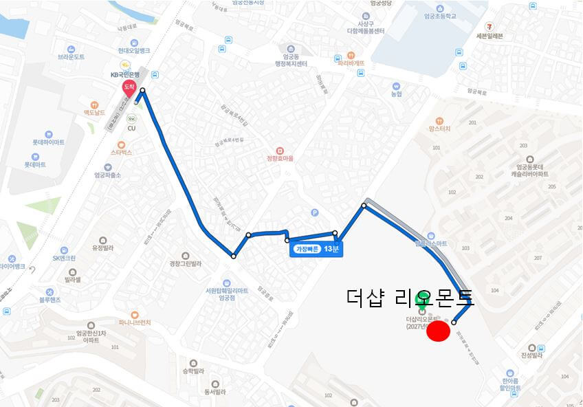 엄궁동 더샵리오몬트 교통