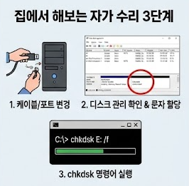 외장하드 자가 수리