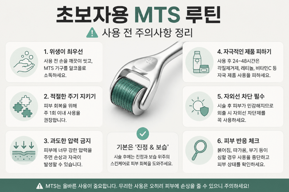 초보자용 홈에스테틱 MTS 루틴