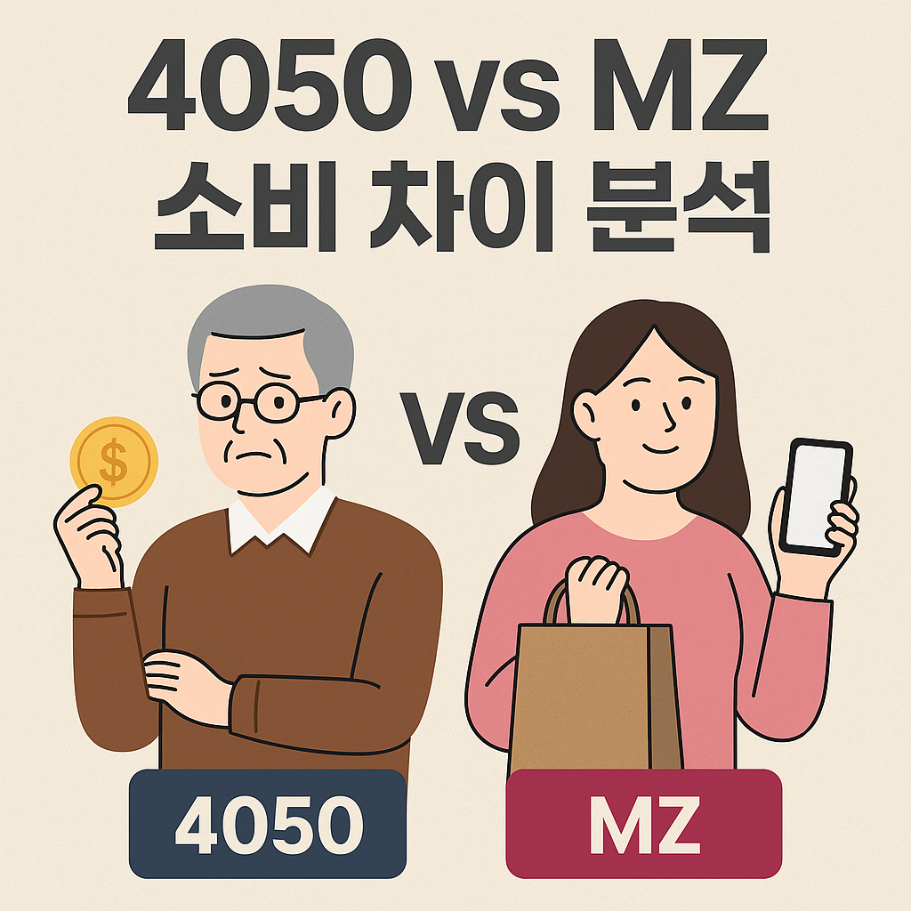 4050 vs MZ 소비 차이 분석