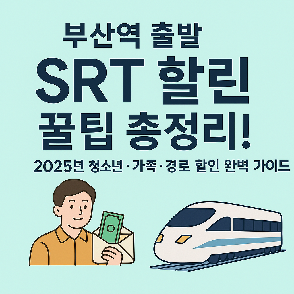 부산역 SRT 꿀팁정리