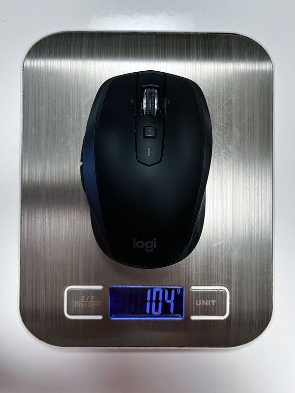 MX Anywhere 2s와 무게 비교.