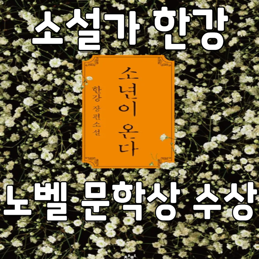 한강 노벨문학상 수상 작품명 : 소년이 온다