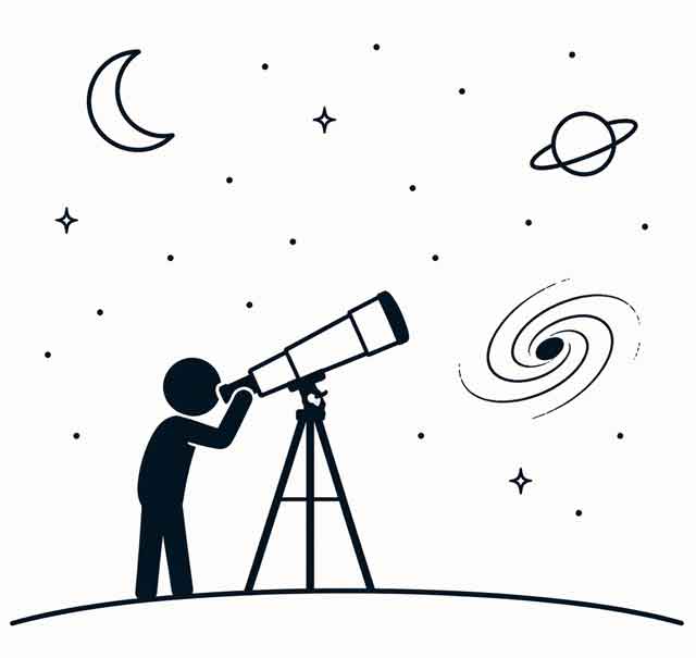 우주 관측 그림