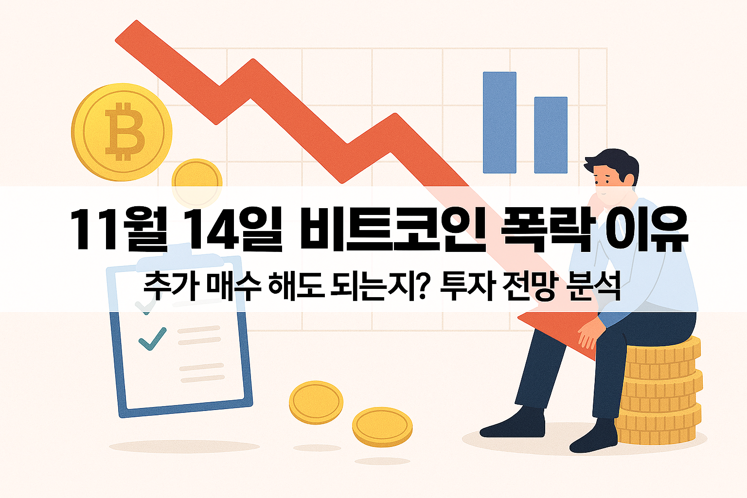 11월 14일 비트코인 폭락 이유, 추가 매수 해도 되는지? 투자 전망 분석