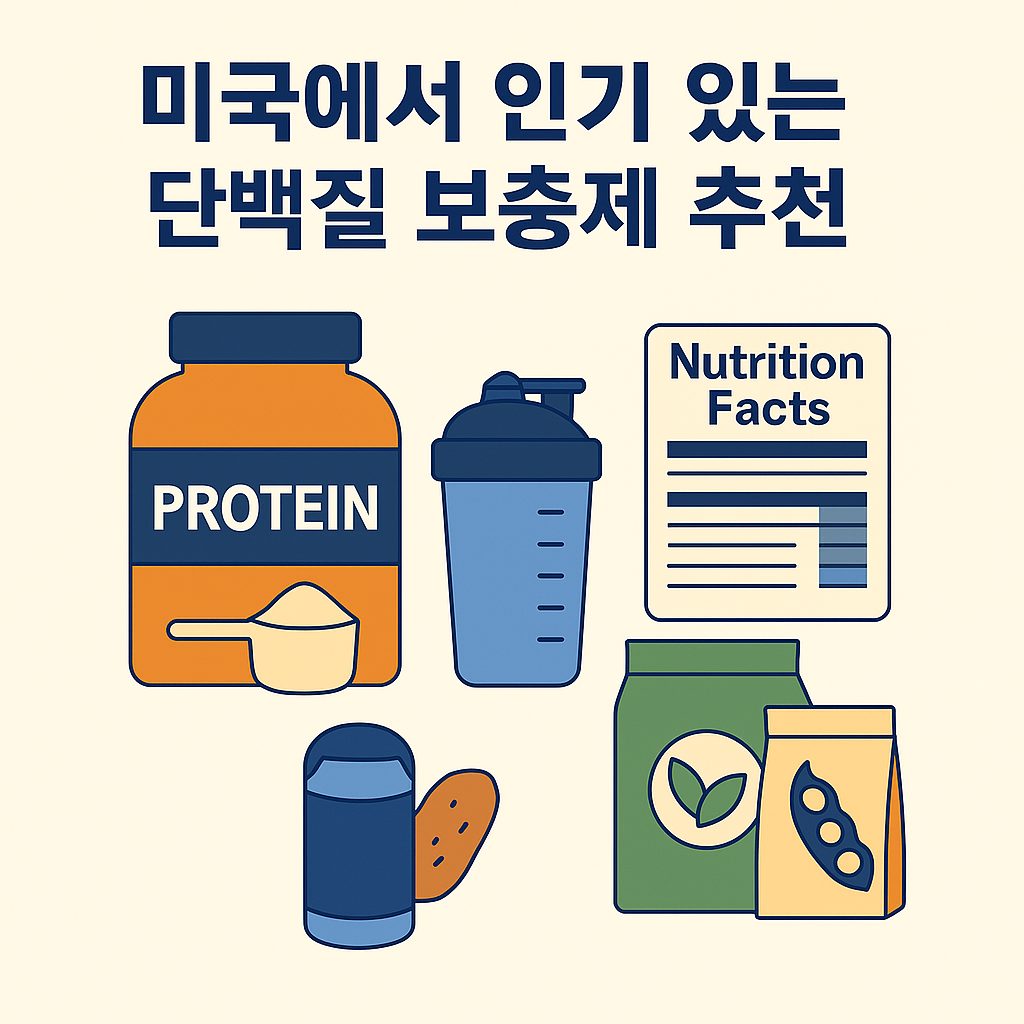 미국에서 인기 있는 단백질 보충제 추천