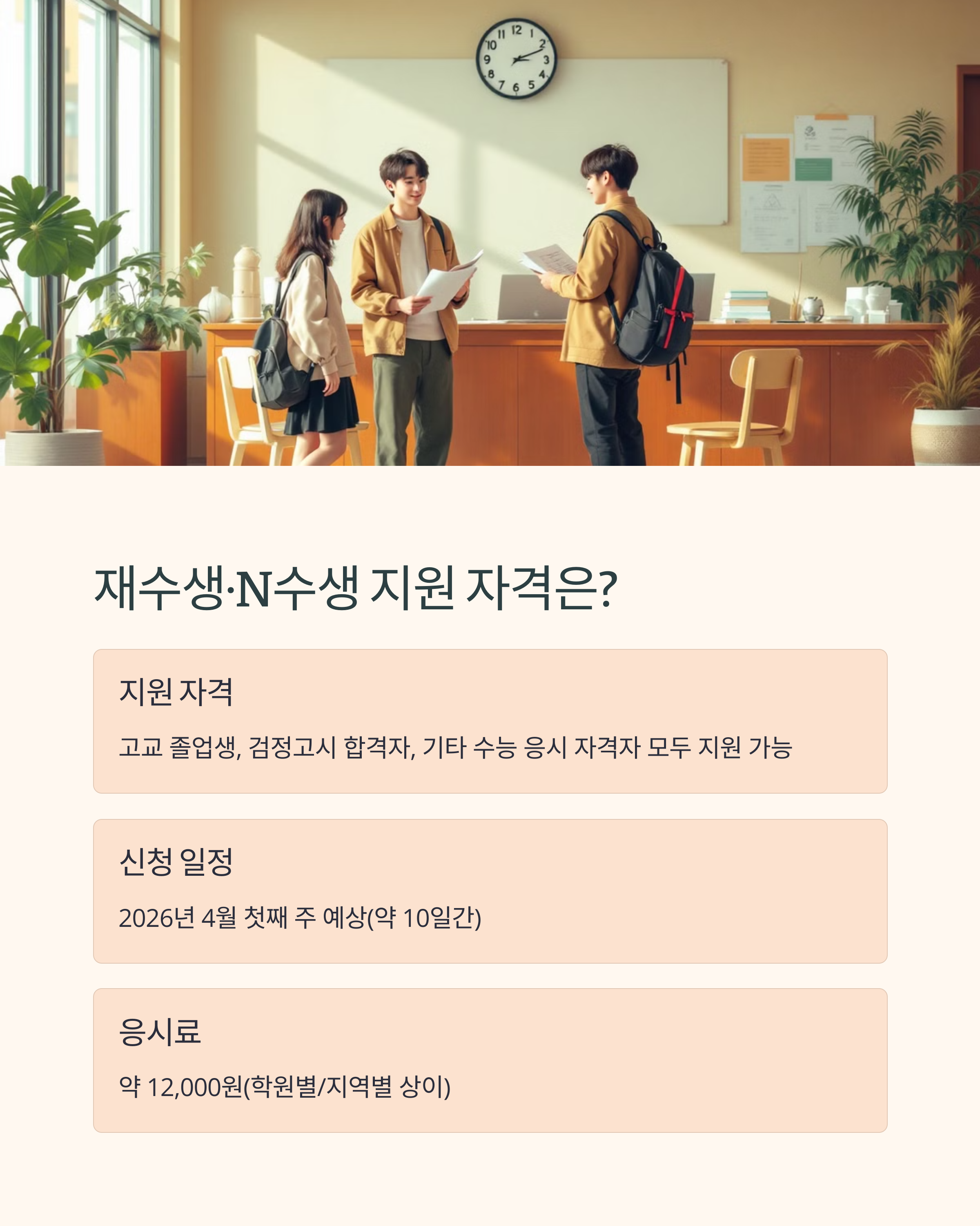 재수생&middot;N수생 6월 모의고사 신청법! 교육청 vs 학원 차이