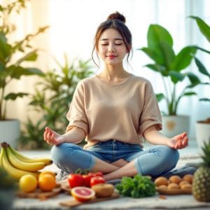 생강차와 가벼운 요가