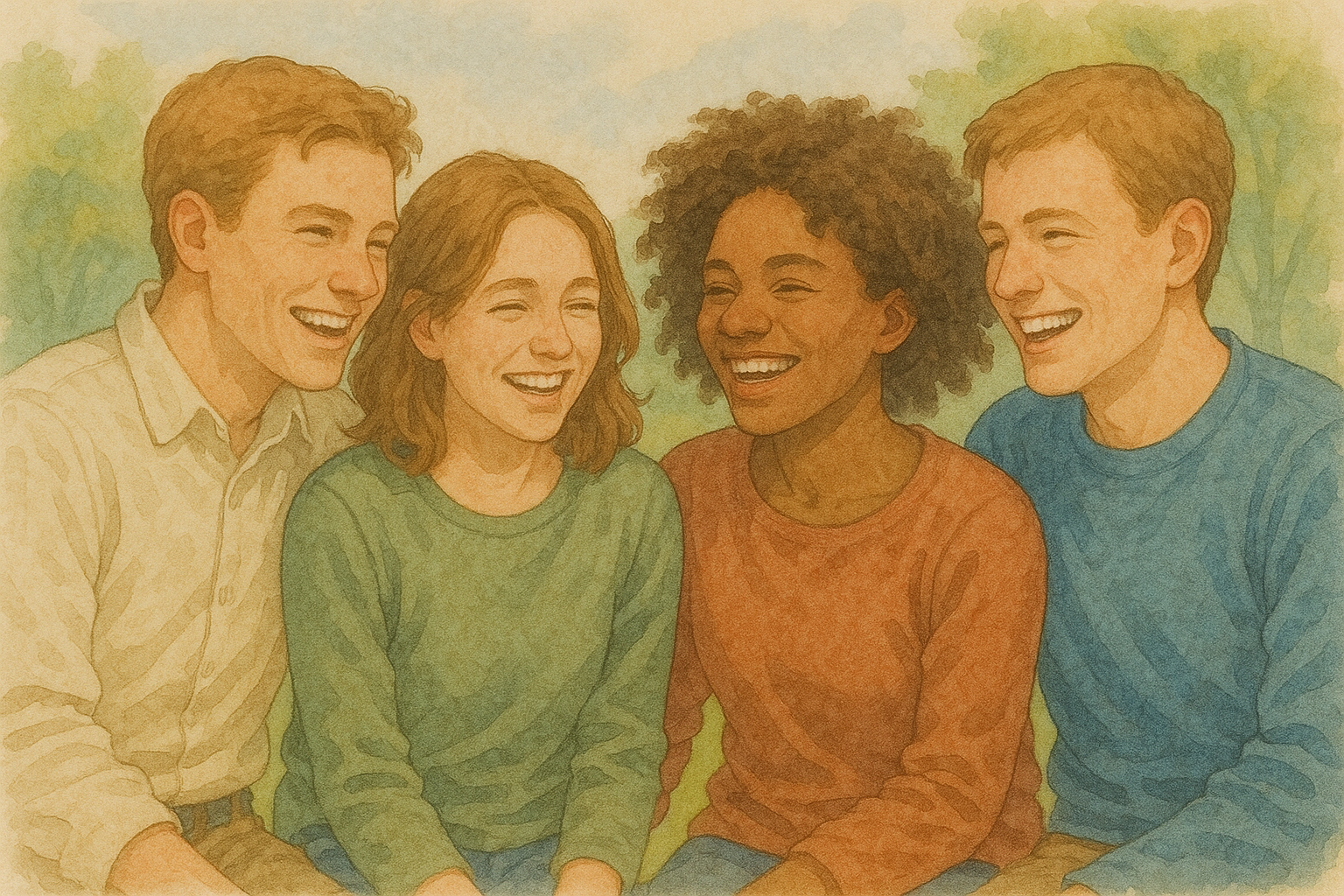 함께 웃는 친구들