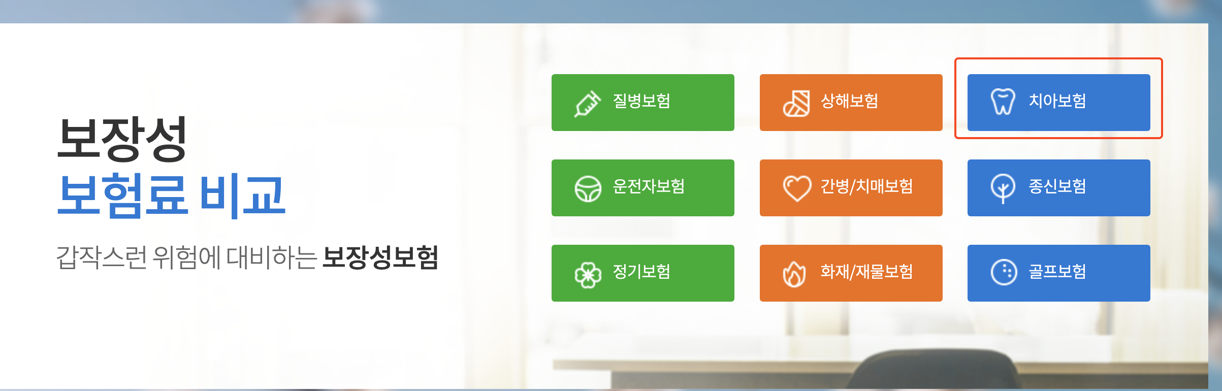 2. 치아보험 선택