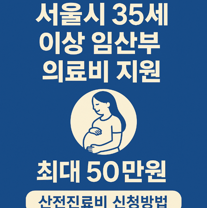 서울시 35세 이상 임산부 산전진료비 최대 50만원 지원 신청방법
