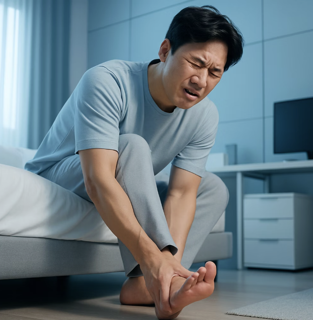 아침 첫걸음의 끔찍한 고통