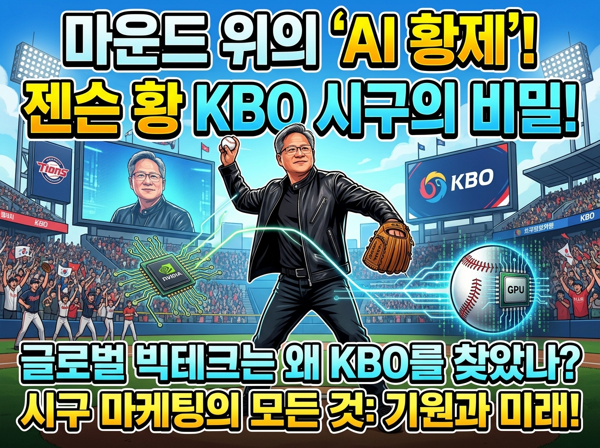 엔비디아 CEO 젠슨 황의 한국 프로야구 KBO 마운드 시구 사건의 역사적 기원과 현대 스포츠 비즈니스 마케팅 관점의 세부 분석 칼럼