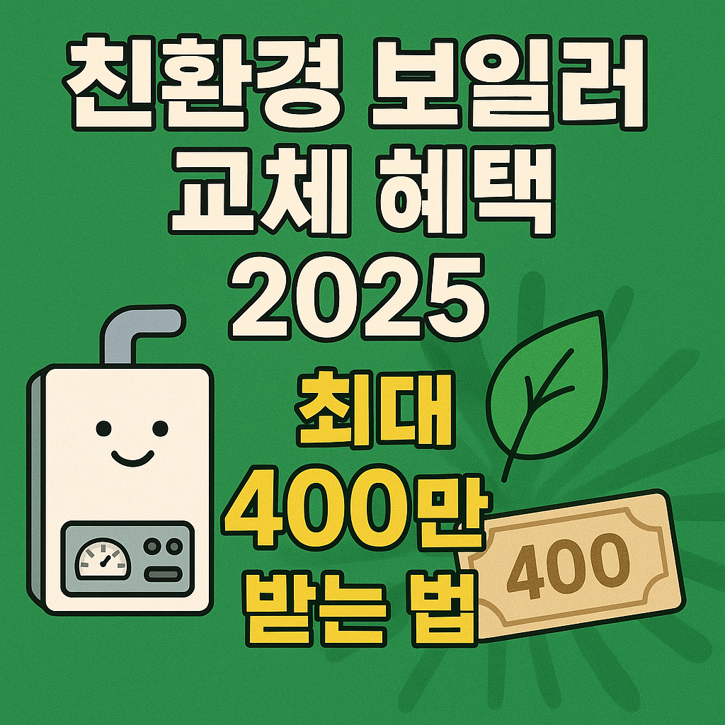 친환경 보일러 지원금 받으러 가기