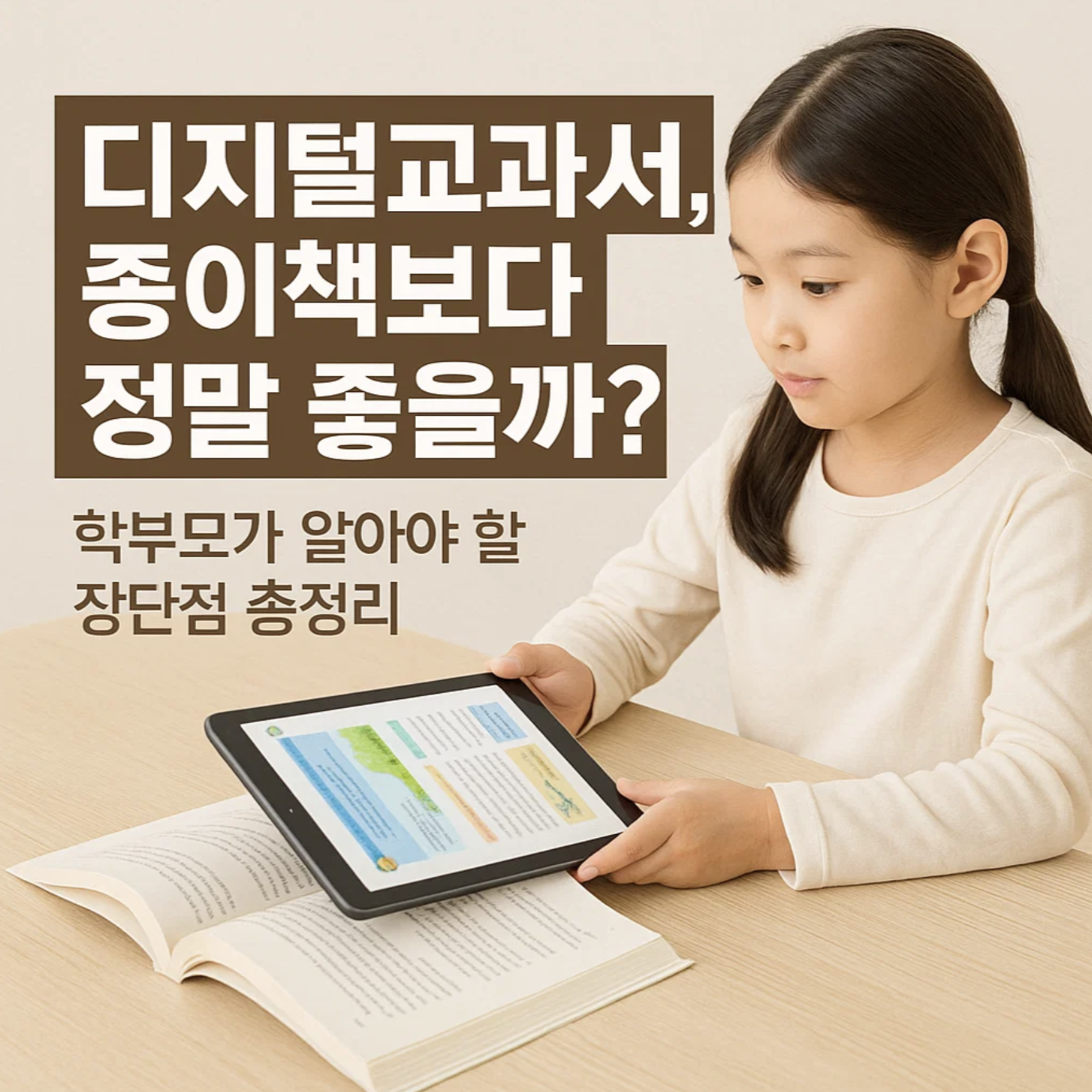디지털교과서, 종이책보다 정말 좋을까? 학부모가 알아야 할 장단점 총정리