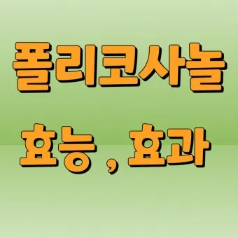폴리코사놀 효능 알아보기 건강 보조제 정보_9