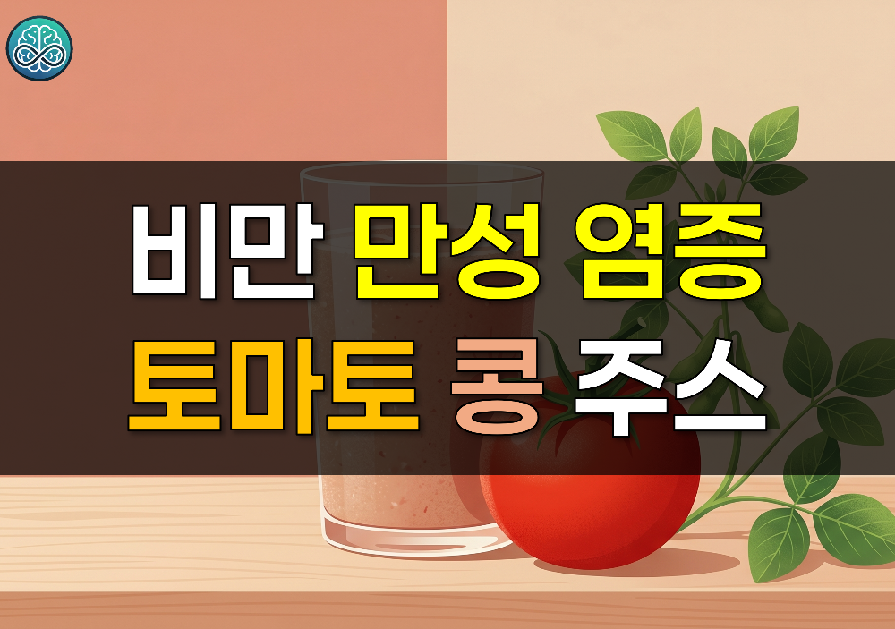 비만 환자 만성 염증 잡는 토마토 콩 주스 효능 - 임상 연구 결과 총정리