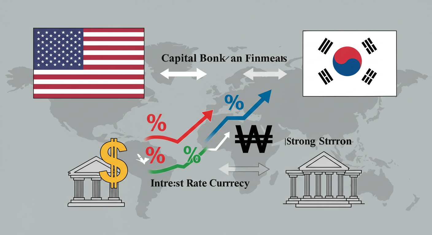 "금리와 환율의 기초 개념과 상관관계"에 대한 이미지입니다.