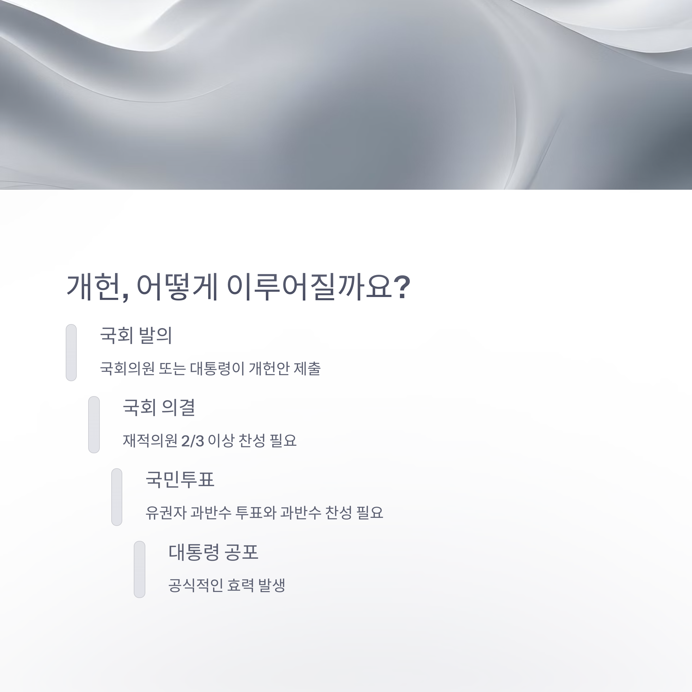 개헌 절차의 기본 구조