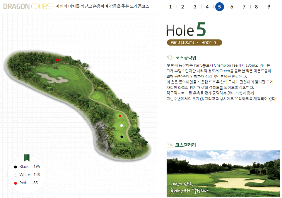 젠스필드 컨트리클럽 드래곤코스 5