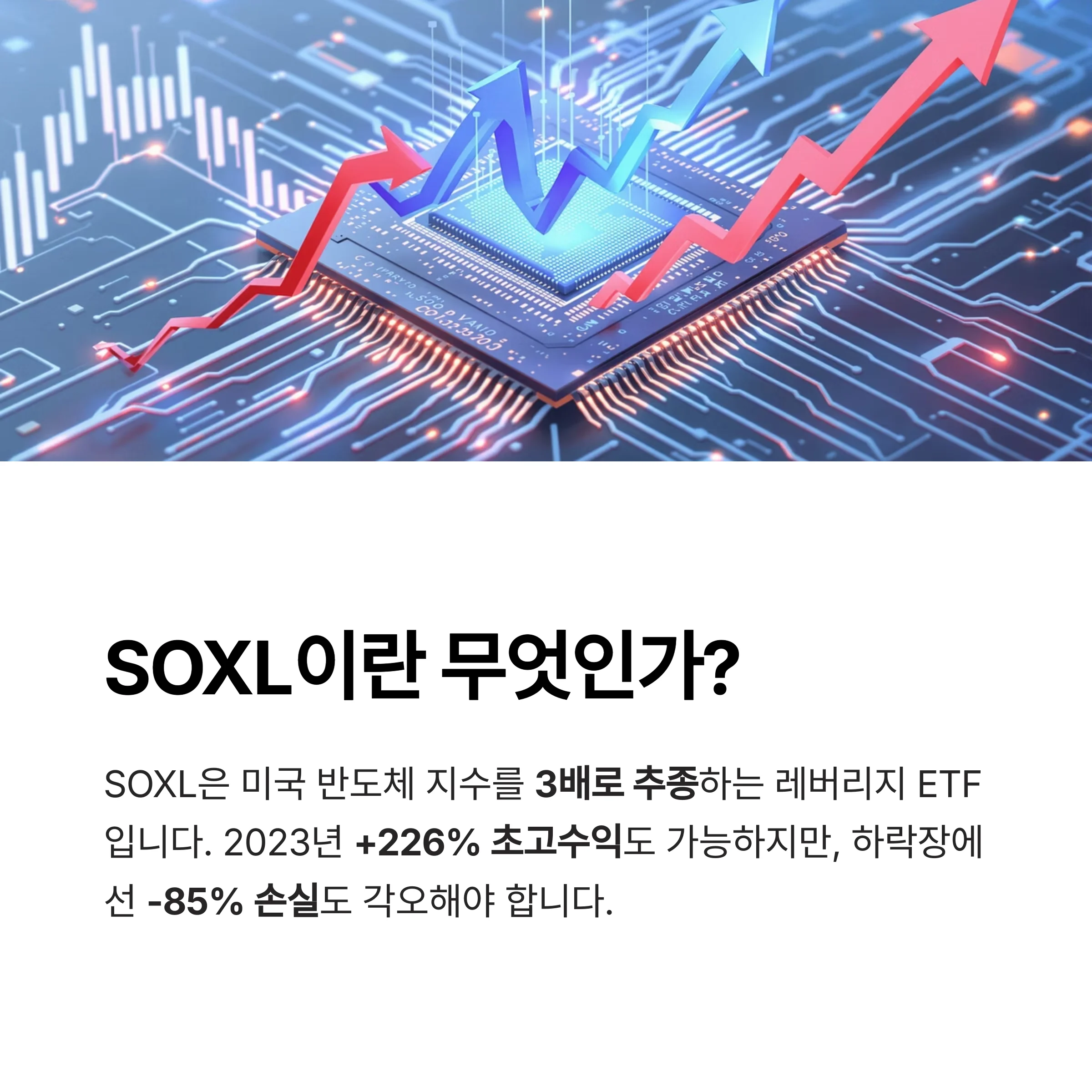 고수익 vs 고위험, ‘SOXL’ 투자 레버리지 ETF
