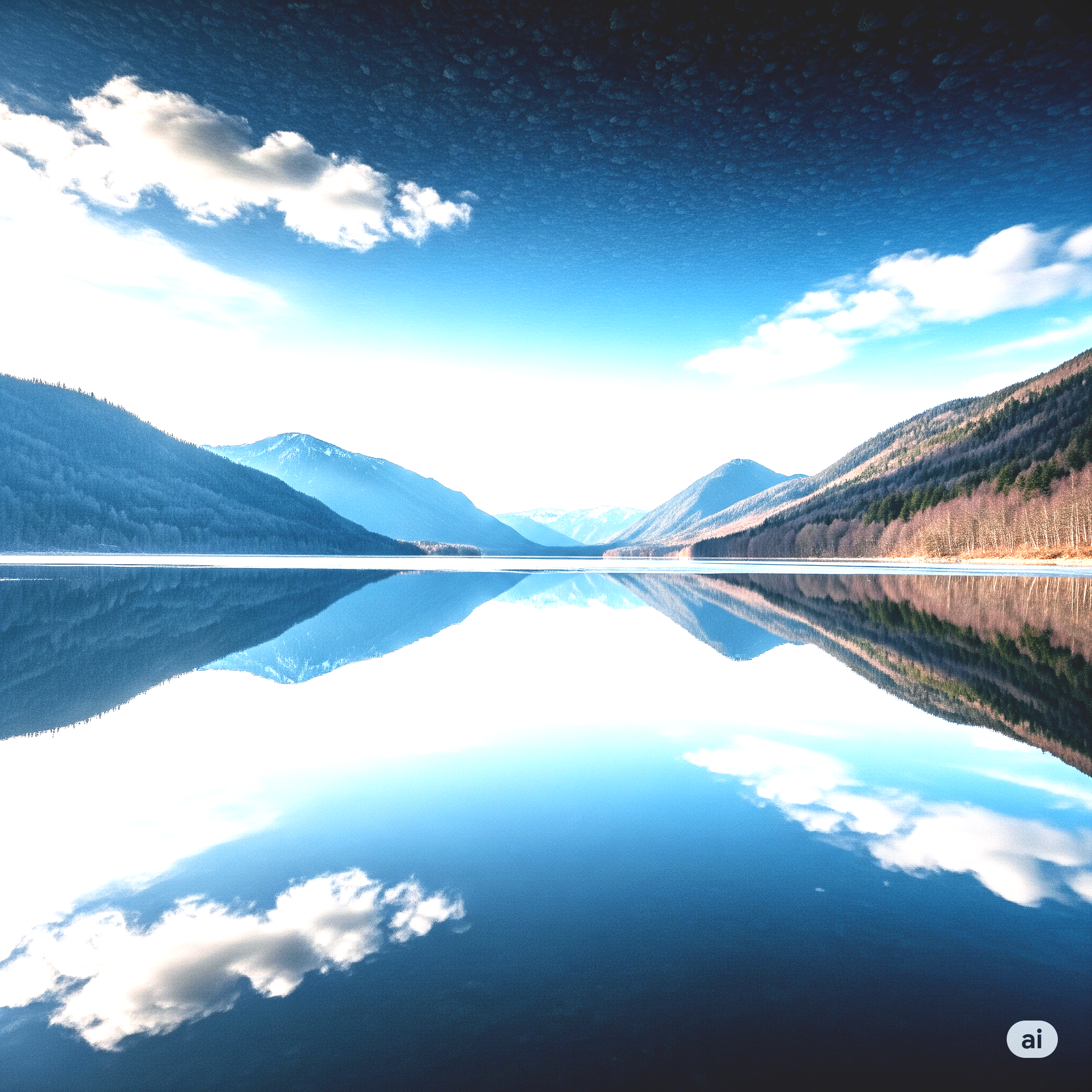 물에 비친 풍경