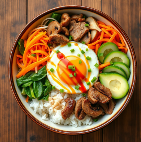 야채 비빔밥 사진