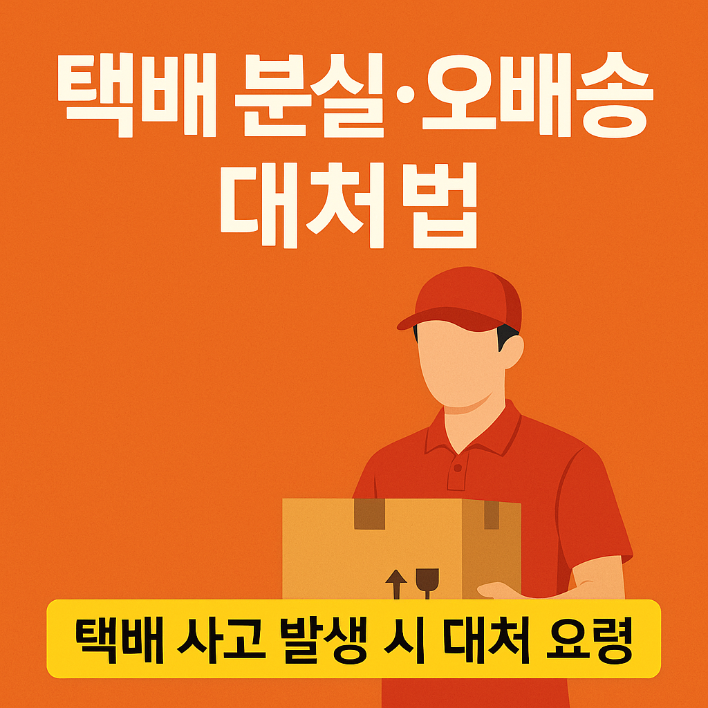 택배 분실·오배송 대처법