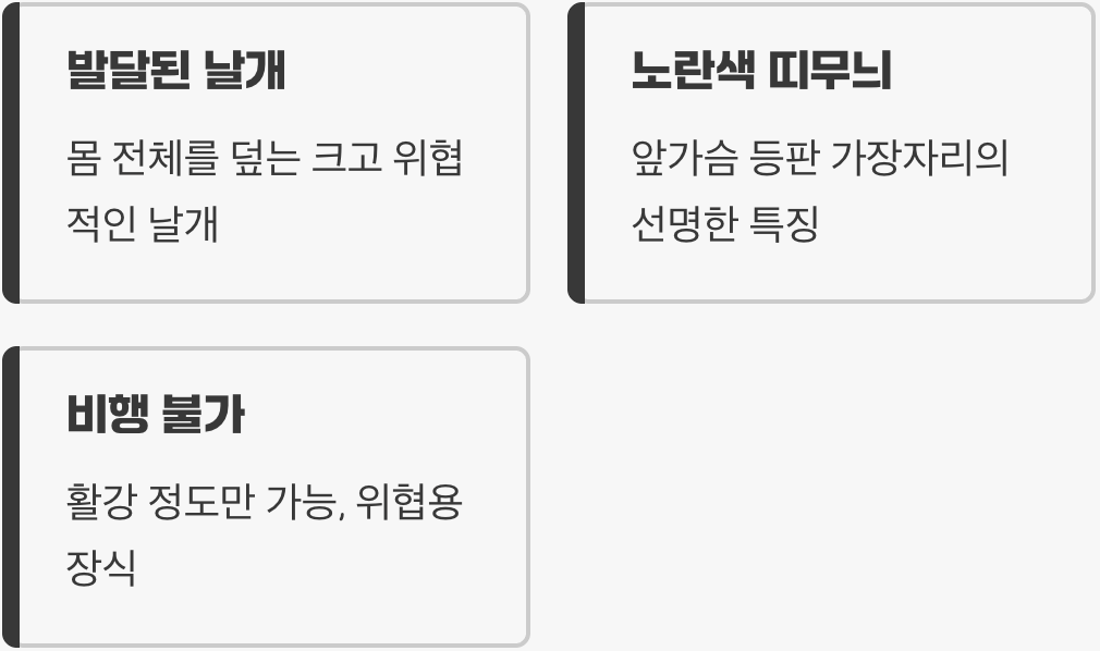 '날개'를 가졌지만, 날지 못하는 반전