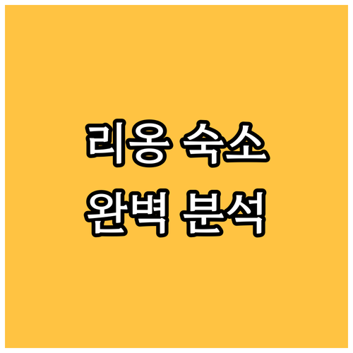 리옹 숙소 추천 BEST6 가격 위치