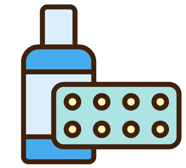 건강식품 병과 내용물 사진