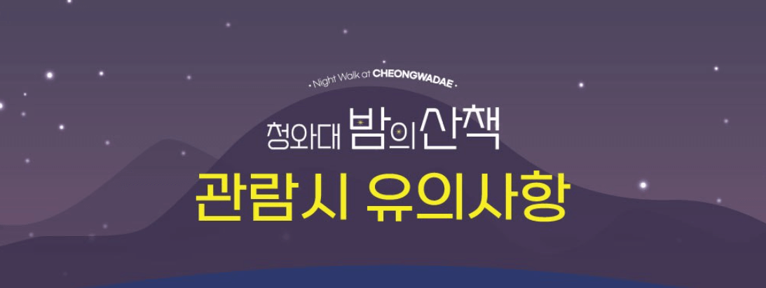 청와대 야간 개장