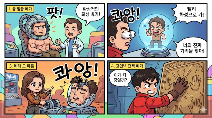 리콜(Rekall) 사의 기억 이식 장치 의자 장면