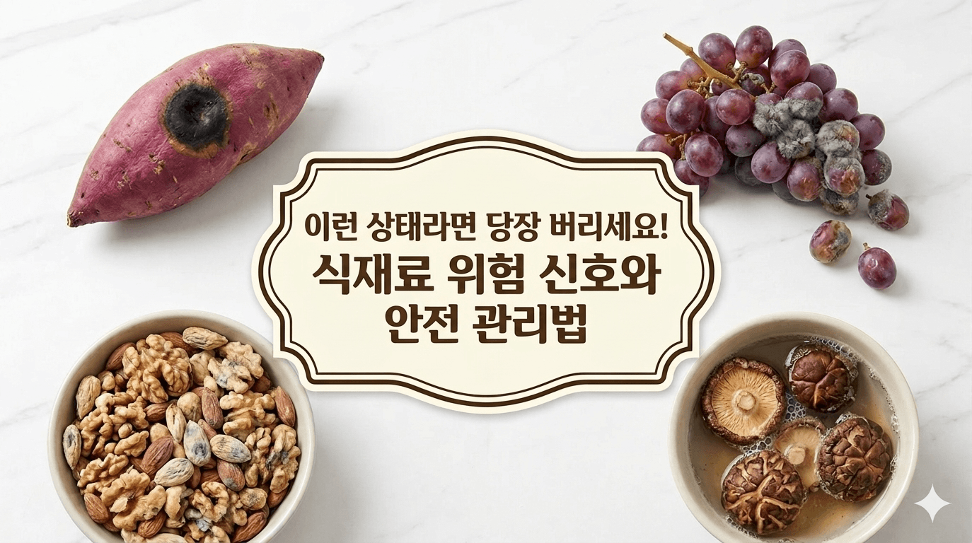 절대 먹으면 안 되는 식재료 상태와 관리법