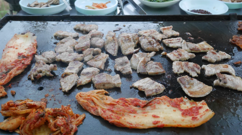 겹살 야외 파티