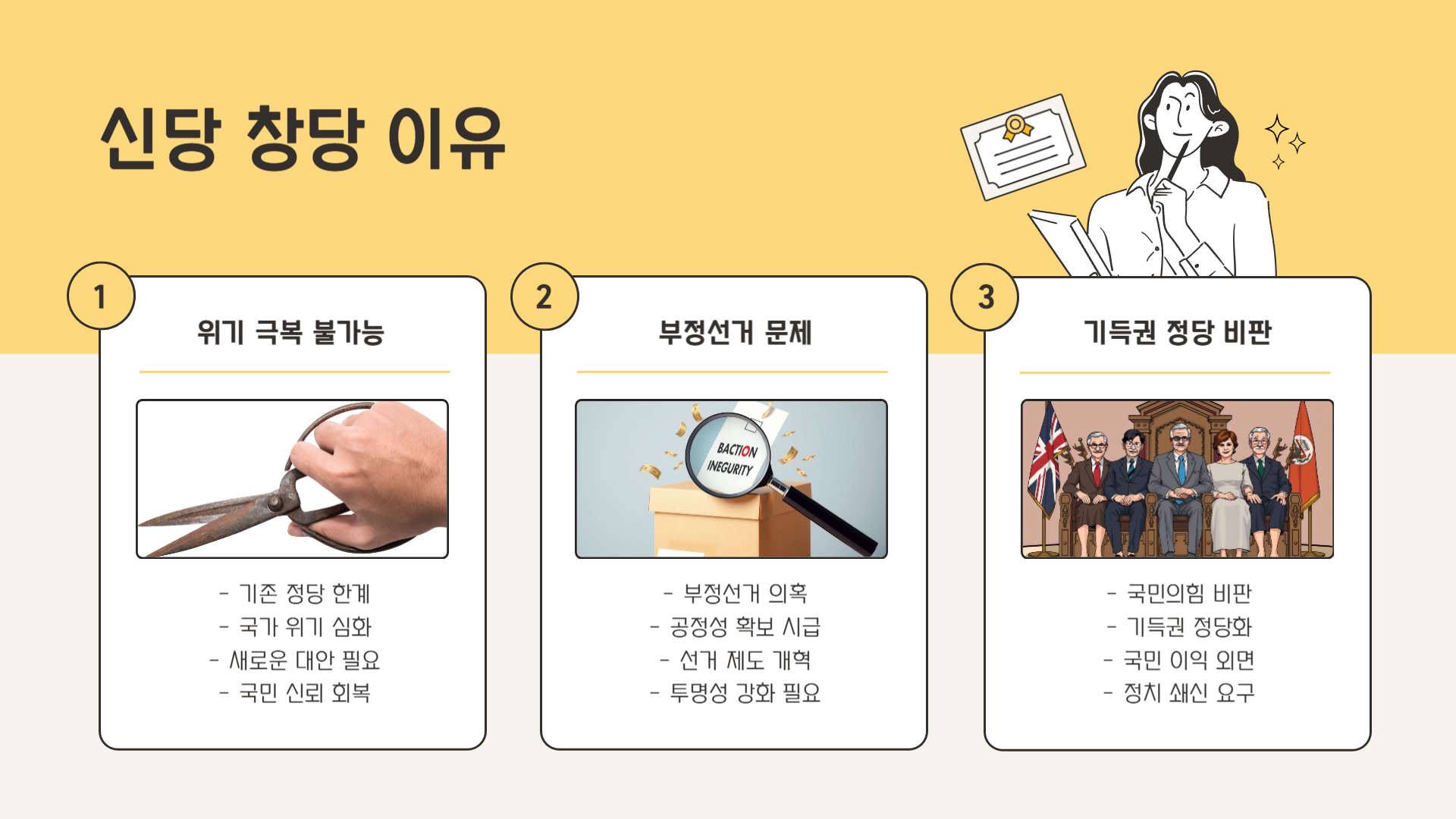 왜 신당을 만들었을까?