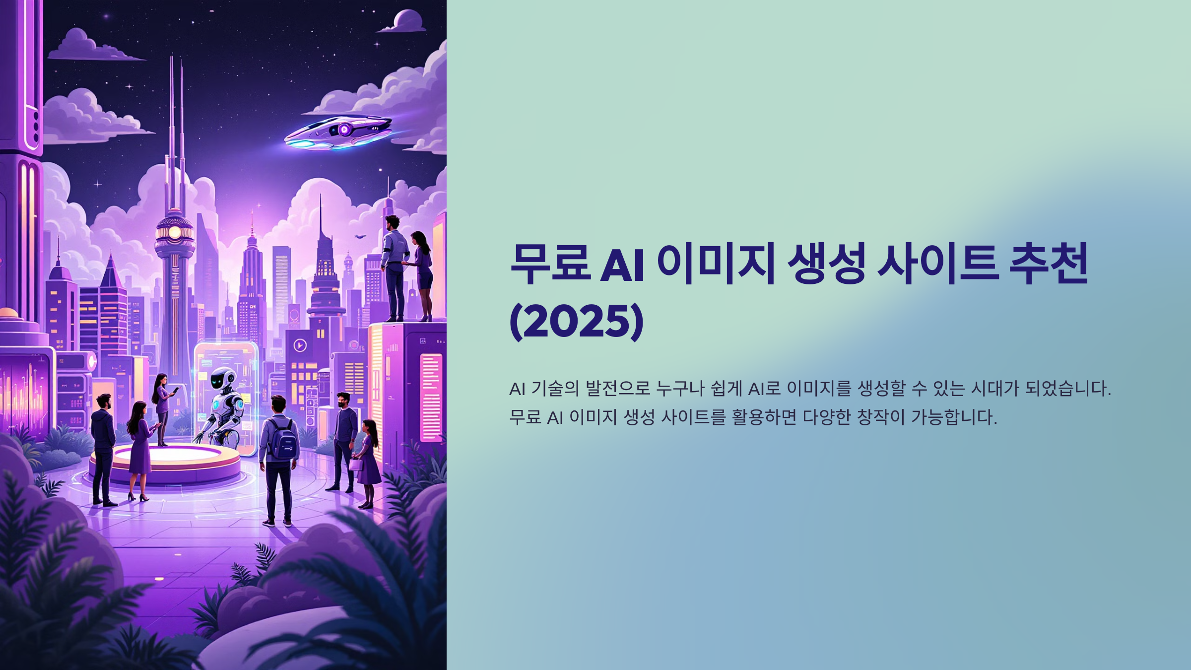 무료 AI 이미지 생성 사이트 추천 (2025)