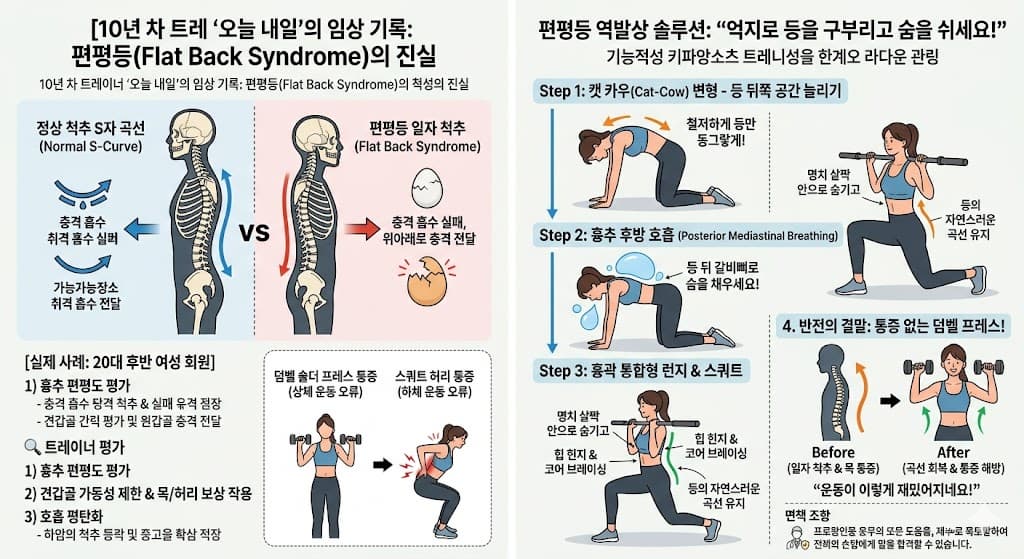 흉추 편평등 1자등의 진실