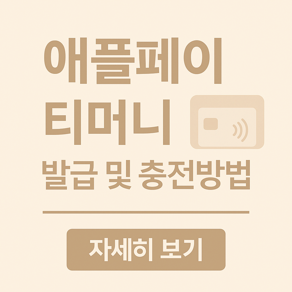 애플페이 티머니 드디어 시작?!｜교통카드로 되는 아이폰 꿀팁 총정리