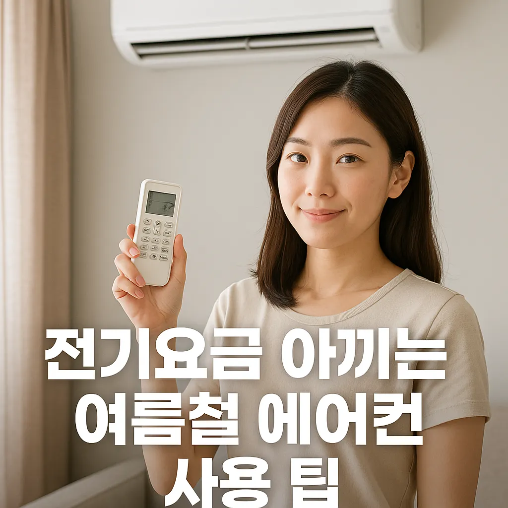 전기요금 아끼는 여름철 에어컨 사용 팁!