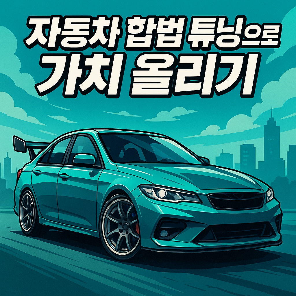 자동차 합법 튜닝으로 가치 올리기