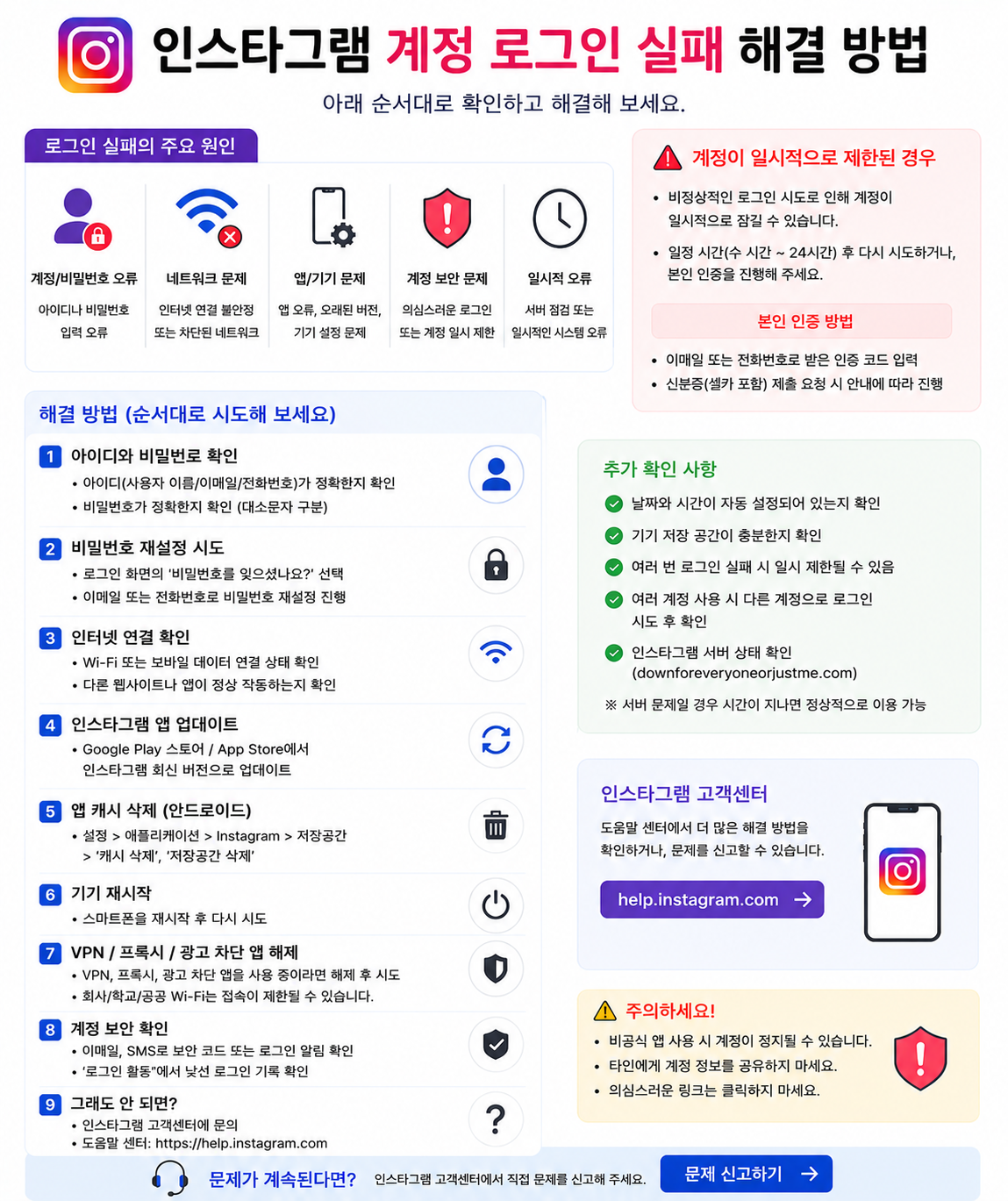 인스타그램로그인안됨