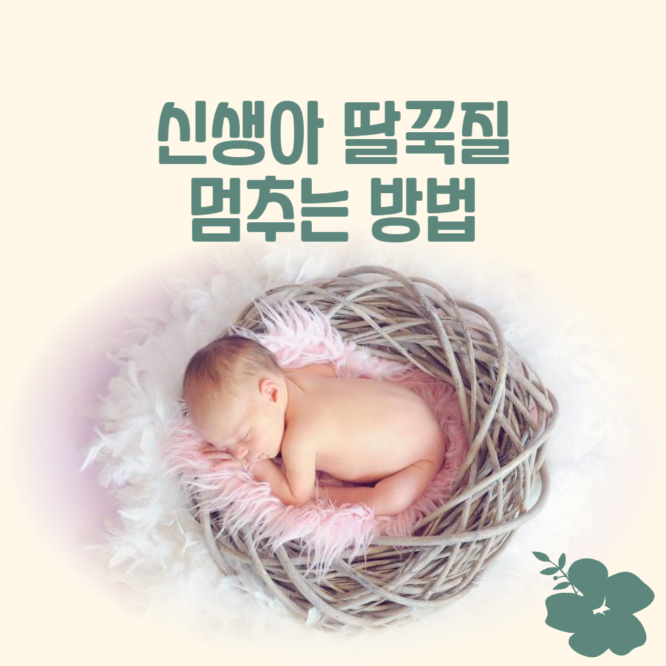 신생아 딸꾹질 멈추는 방법