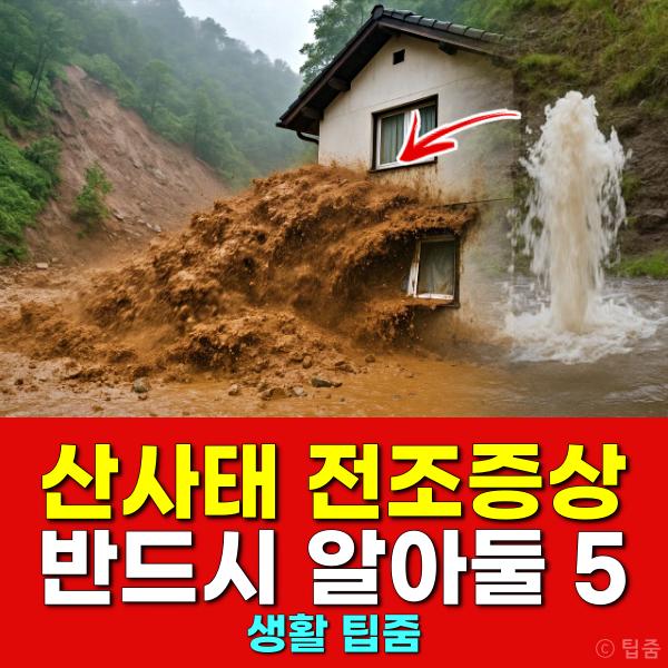 산사태 전조증상